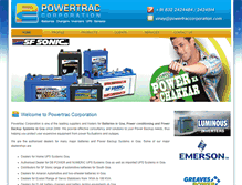 Tablet Screenshot of powertraccorporation.com